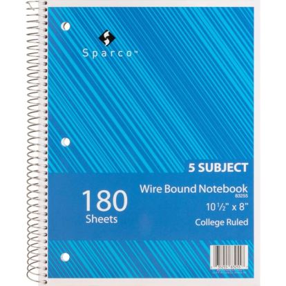 Sparco Wirebound College Ruled Notebooks1