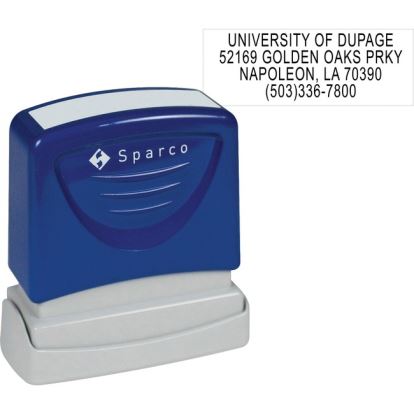Sparco Return Address Stamp1