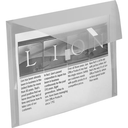 Lion Letter Recycled Vinyl File Pocket1