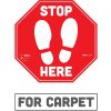 Tabbies BeSafe STOP HERE Messaging Carpet Decals5