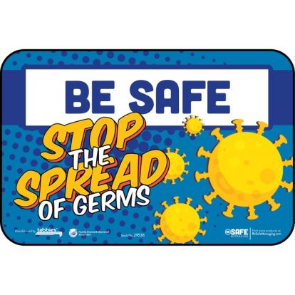 Tabbies STOP SPREAD OF GERMS Wall Safety Decals1