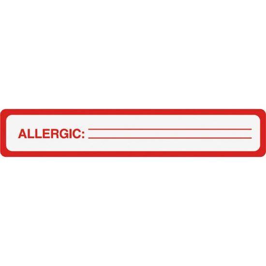 Tabbies ALLERGIC Allergy Message Labels1