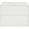 Lorell 36" White Lateral File - 2-Drawer2