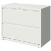 Lorell 36" White Lateral File - 2-Drawer3