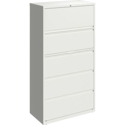 Lorell 36" White Lateral File - 5-Drawer1