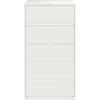 Lorell 36" White Lateral File - 5-Drawer2