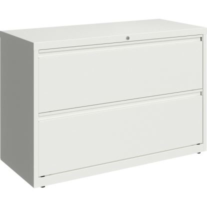 Lorell 42" White Lateral File - 2-Drawer1