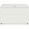 Lorell 42" White Lateral File - 2-Drawer2
