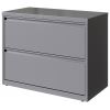 Lorell 36" Silver Lateral File - 2-Drawer3