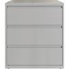 Lorell 36" Silver Lateral File - 3-Drawer2