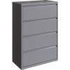 Lorell 36" Silver Lateral File - 4-Drawer1