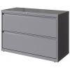Lorell 42" Silver Lateral File - 2-Drawer3