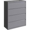 Lorell 42" Silver Lateral File - 4-Drawer1