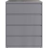 Lorell 42" Silver Lateral File - 4-Drawer2