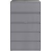 Lorell 42" Silver Lateral File - 2-Drawer2