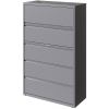 Lorell 42" Silver Lateral File - 2-Drawer3