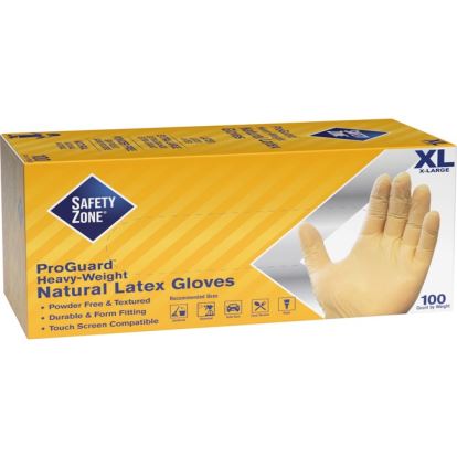 Safety Zone Powder Free Natural Latex Gloves1