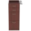 Lorell Relevance Series Mahogany Laminate Office Furniture Storage Cabinet - 4-Drawer2