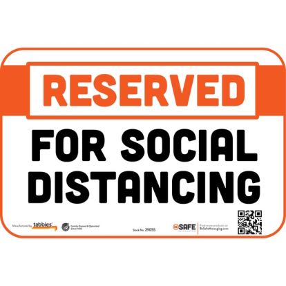 Tabbies RESERVED SOCIAL DISTANCING Wall Decal1