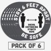 Tabbies BeSafe STAY 6 FEET APART Floor Decals5