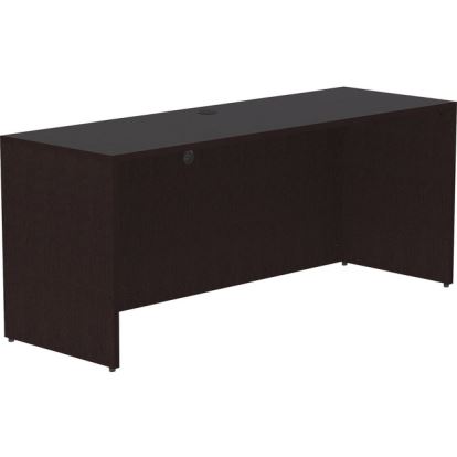 Lorell Essentials Espresso Laminate Credenza Shell1