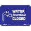 Tabbies WATER Fountain CLOSED Wall Safety Decal1