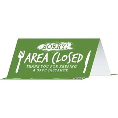 Tabbies SORRY! AREA CLOSED THANK YOU Table Tents1