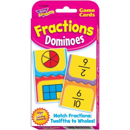 Trend Fractions Dominoes Challenge Cards Game1