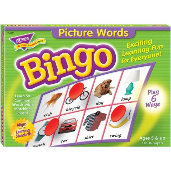 Trend Picture Words Bingo Game1