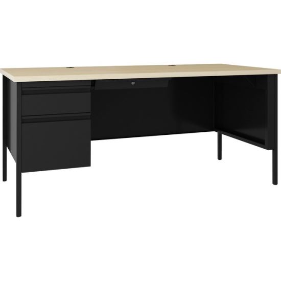 Lorell Fortress Steel Single-pedestal Desk1