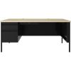 Lorell Fortress Steel Single-pedestal Desk3