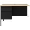 Lorell Fortress Steel Left-pedestal Return Desk3