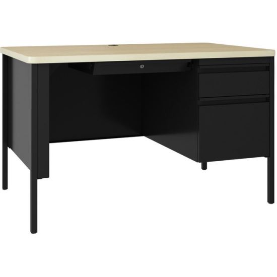 Lorell Fortress Single-pedestal Teacher's Desk1