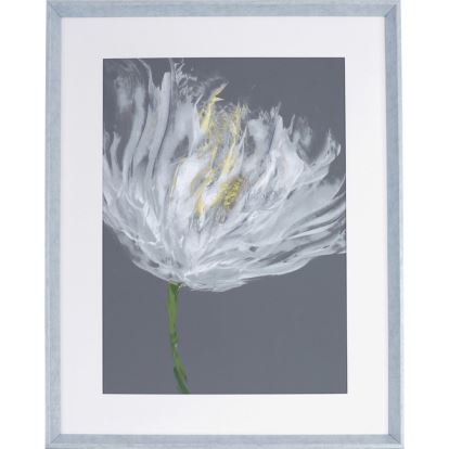 Lorell White Flower Design Framed Abstract Art1