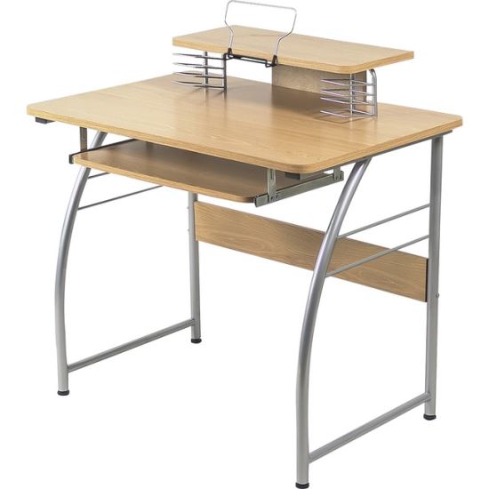 Lorell Upper Shelf Laminate Computer Desk1