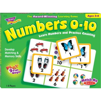 Trend Match Me Numbers 0-10 Learning Game1