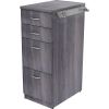 Lorell Relevance Series Charcoal Laminate Office Furniture Storage Cabinet - 4-Drawer4