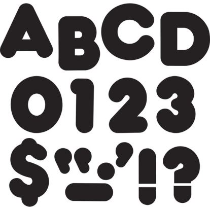 Trend 3" Casual Uppercase Ready Letters1