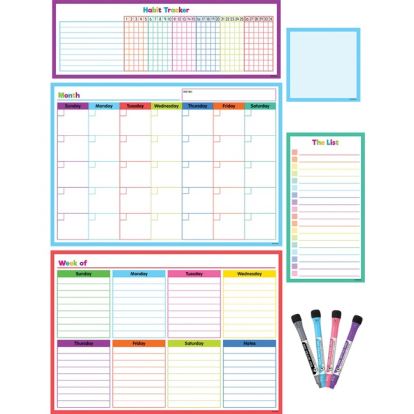 Teacher Created Resources Dry-Erase Task Calendar Set1