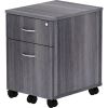 Lorell Relevance Series Charcoal Laminate Office Furniture Pedestal - 2-Drawer3