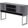 Lorell Relevance Series Charcoal Laminate Office Furniture Hutch3