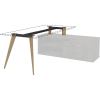 Lorell Relevance Wood Frame for 30" L-shape Desk1