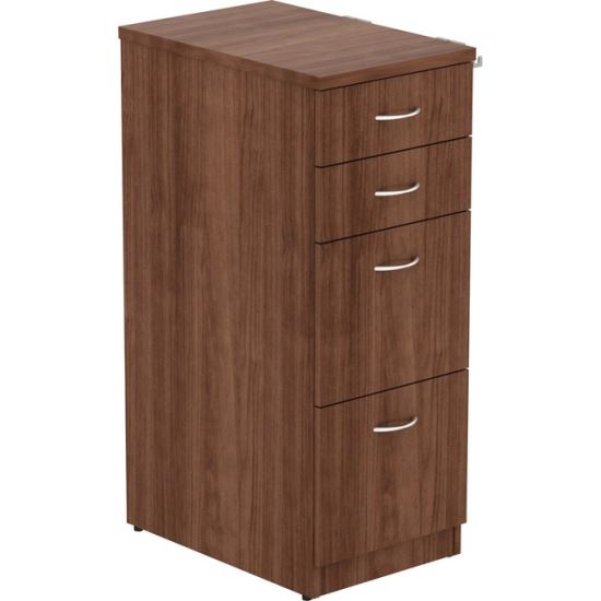 Lorell Walnut Laminate 4-drawer File Cabinet1