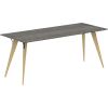 Lorell Relevance Series Natural Wood Desk Frame3