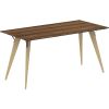 Lorell Relevance Series Natural Wood Desk Frame6