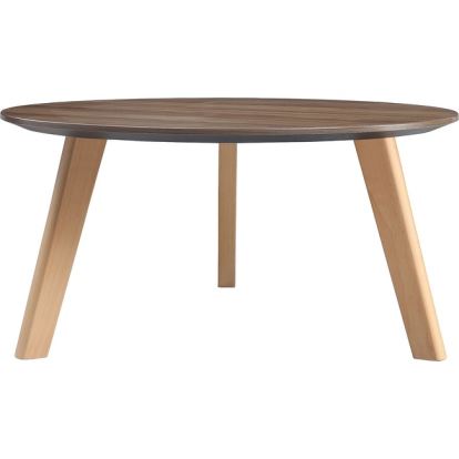 Lorell Relevance Walnut Round Coffee Table1