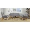 Lorell Relevance Walnut Round Coffee Table2