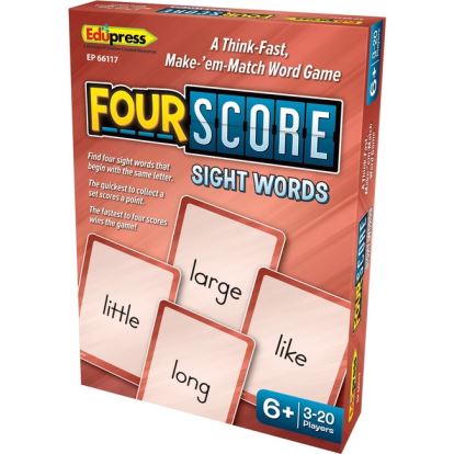 Teacher Created Resources Four Score Sight Words Game1