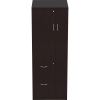 Lorell Essentials Laminate Tall Storage Cabinet - 2-Drawer2