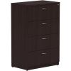 Lorell Essentials Espresso 4-drawer Lateral File1